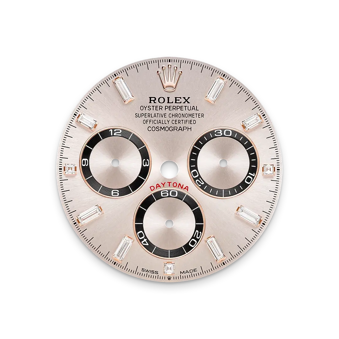 Rolex Cosmograph Daytona in 18 ct Everose gold with lugs set with diamonds, M126535TBR-0002 - Chung Fatt Kee