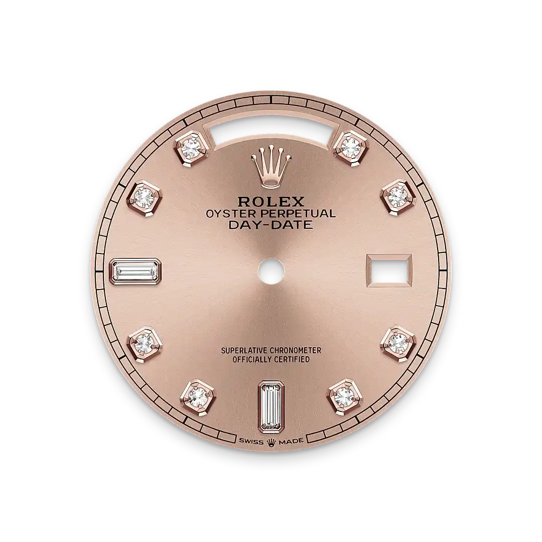 Rolex Day-Date in 18 ct Everose gold, M128235-0009 - Chung Fatt Kee