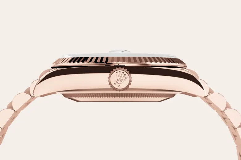Rolex Day-Date in 18 ct Everose gold, M128235-0009 - Chung Fatt Kee