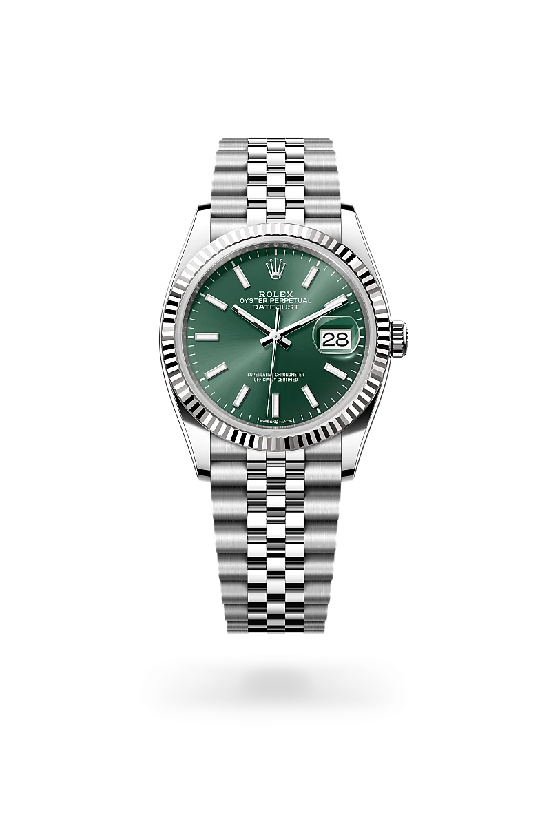 Rolex Datejust in White Rolesor - combination of Oystersteel and white gold, M126234-0051 - Chung Fatt Kee