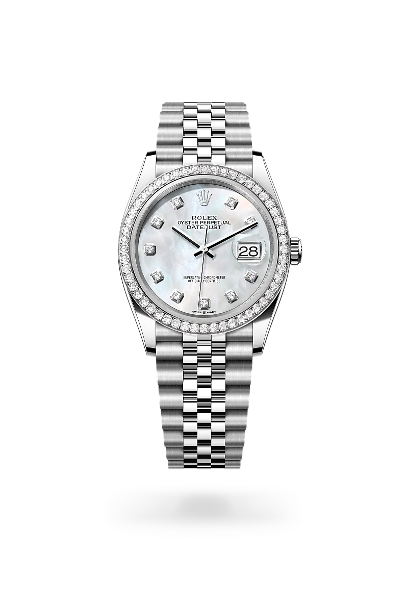 Rolex Datejust in White Rolesor - combination of Oystersteel and white gold, M126284RBR-0011 - Chung Fatt Kee