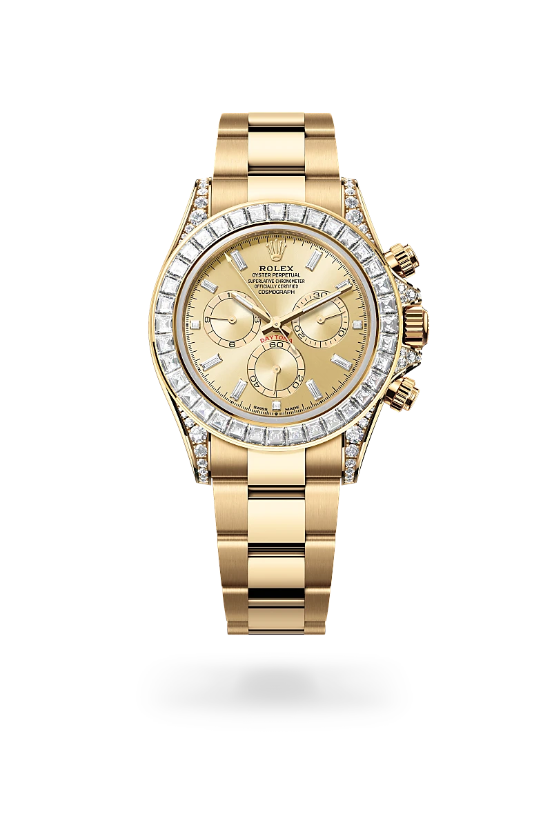 Rolex Cosmograph Daytona in 18 ct yellow gold with lugs set with diamonds, M126598TBR-0001 - Chung Fatt Kee