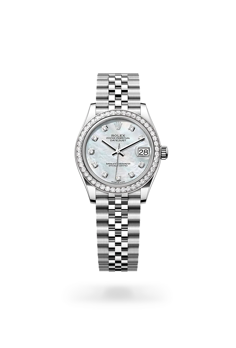 Rolex Datejust in White Rolesor - combination of Oystersteel and white gold, M278384RBR-0008 - Chung Fatt Kee