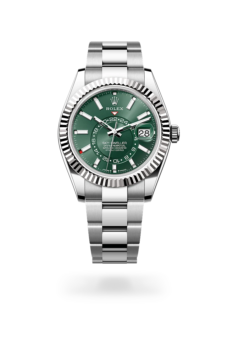 Rolex Sky-Dweller in White Rolesor - combination of Oystersteel and white gold, M336934-0001 - Chung Fatt Kee