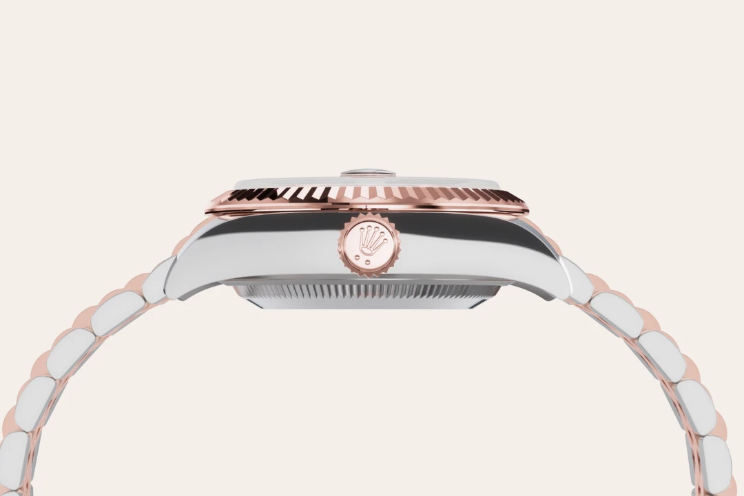 Rolex Lady-Datejust in Everose Rolesor - combination of Oystersteel and Everose gold, M279171-0013 - Chung Fatt Kee