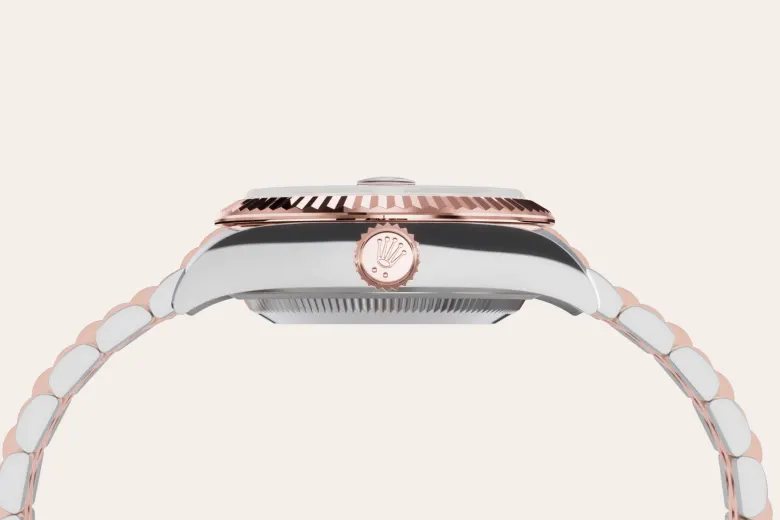 Rolex Lady-Datejust in Everose Rolesor - combination of Oystersteel and Everose gold, M279171-0013 - Chung Fatt Kee